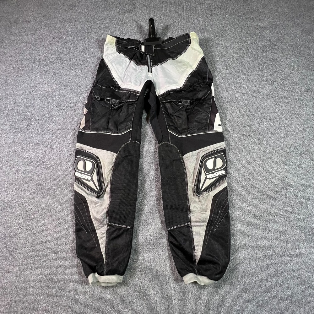MSR Revolver Cargo Motocross Riding Pants Mens 36 Black Gray Padded Tactical